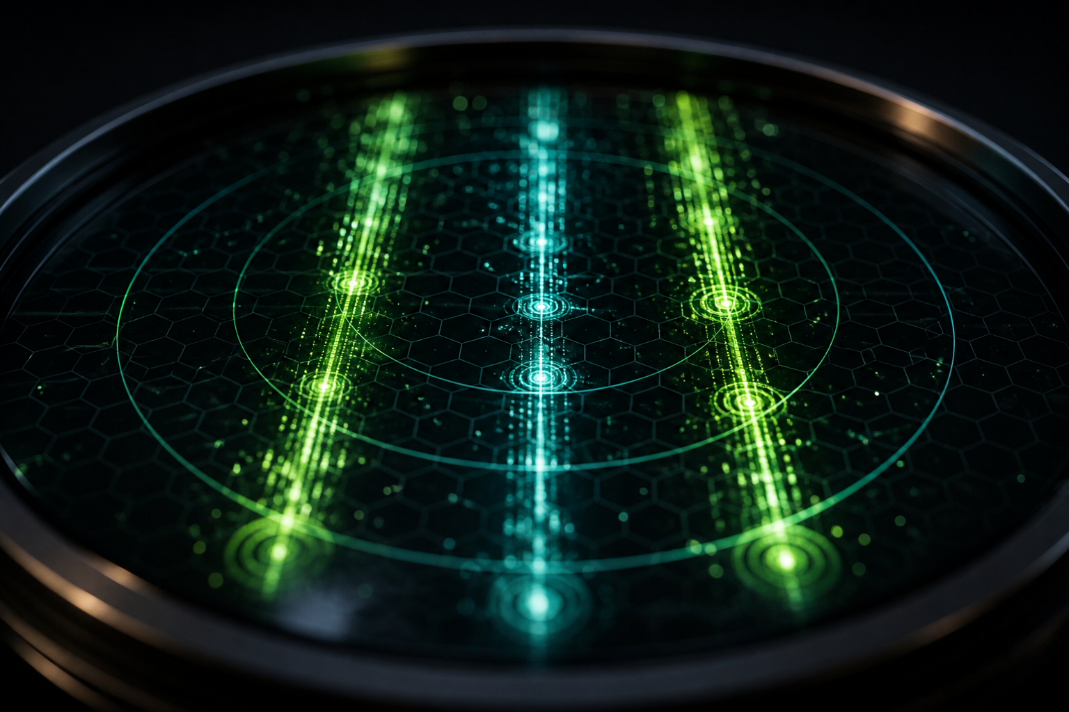 Abstract Pulse-style token radar with lime particle streams